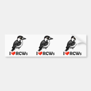 I Love Red-cockaded Woodpeckers Bumper Sticker