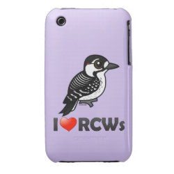 I Love Red-cockaded Woodpeckers Case-Mate iPhone 3G/3GS Barely There Case