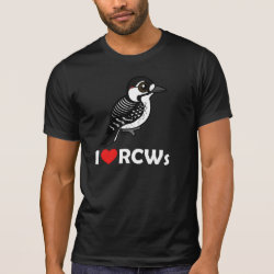 I Love Red-cockaded Woodpeckers Men's Alternative Apparel Basic Crew Neck T-Shirt