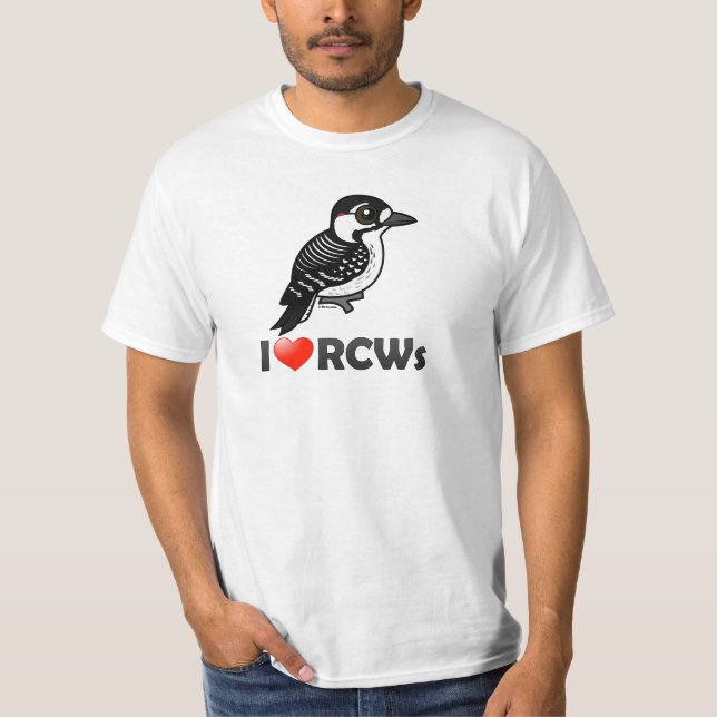 I Love Red-cockaded Woodpeckers T-Shirt (Front)