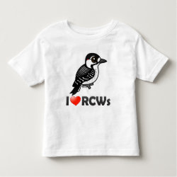 I Love Red-cockaded Woodpeckers Toddler Fine Jersey T-Shirt
