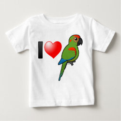 I Love Red-fronted Macaws Baby Fine Jersey T-Shirt