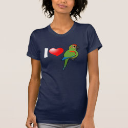 I Love Red-fronted Macaws Women's American Apparel Fine Jersey Short Sleeve T-Shirt