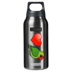 I Love Red-headed Lovebirds SIGG Thermo Bottle (0.5L)