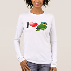 I Love Red-lored Amazons Women's Basic Long Sleeve T-Shirt