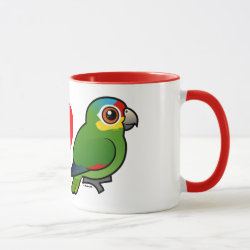 I Love Red-lored Amazons Combo Mug