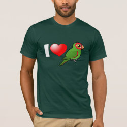 I Love Red-masked Parakeets Men's Basic American Apparel T-Shirt