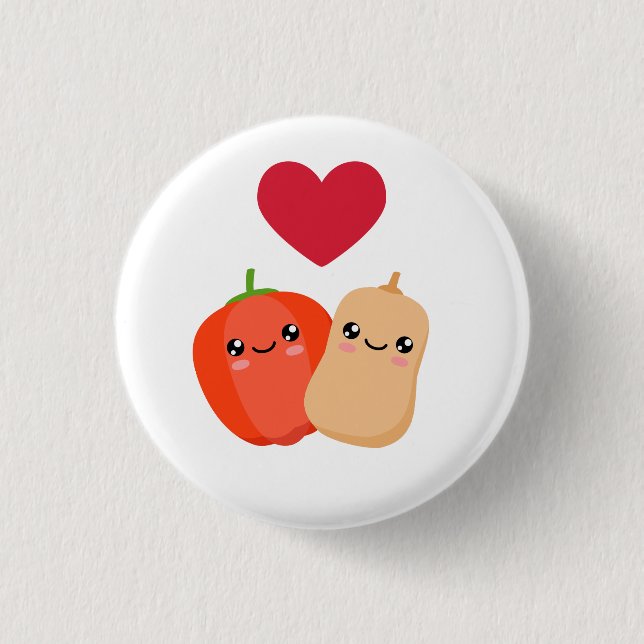 I love red pepper & butternut squash soup button (Front)