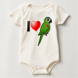 I Love Red-shouldered Macaws Infant Organic Creeper