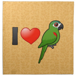 I Love Red-shouldered Macaws Cloth Napkins (set of 4) dinner 20