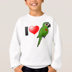 I Love Red-shouldered Macaws Kids' American Apparel Organic T-Shirt