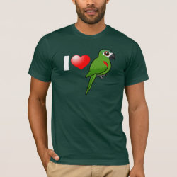 I Love Red-shouldered Macaws Men's Basic American Apparel T-Shirt