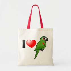 I Love Red-shouldered Macaws Budget Tote