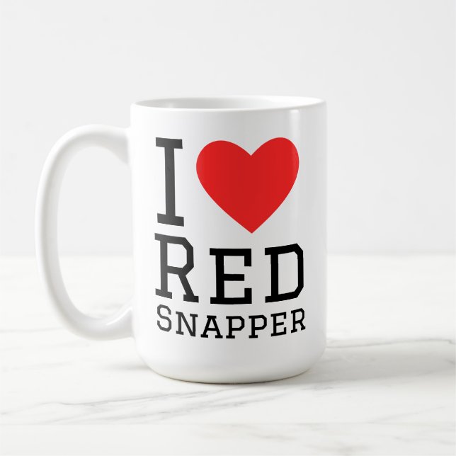 I love red snapper coffee mug (Left)