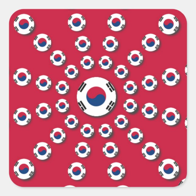 I love Red Square Sticker (Front)