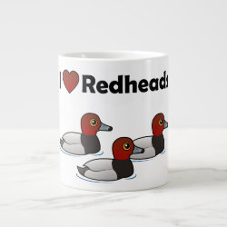 I Love Redheads Jumbo Mug