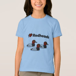 I Love Redheads Girls' American Apparel Fine Jersey T-Shirt
