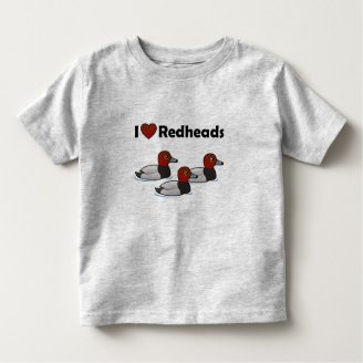 I Love Redheads Toddler Fine Jersey T-Shirt