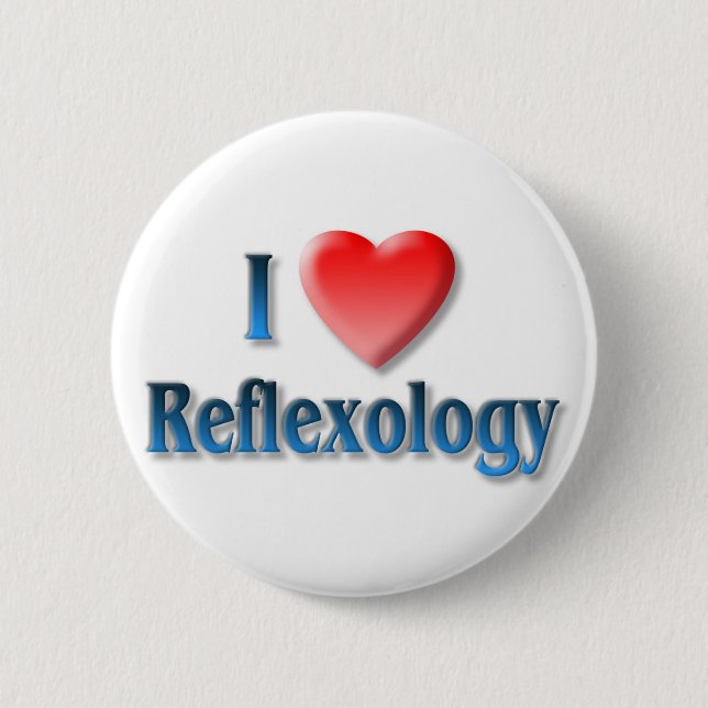 I Love Reflexology Pin (Front)
