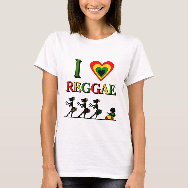 I Love Reggae T-Shirt (Front)