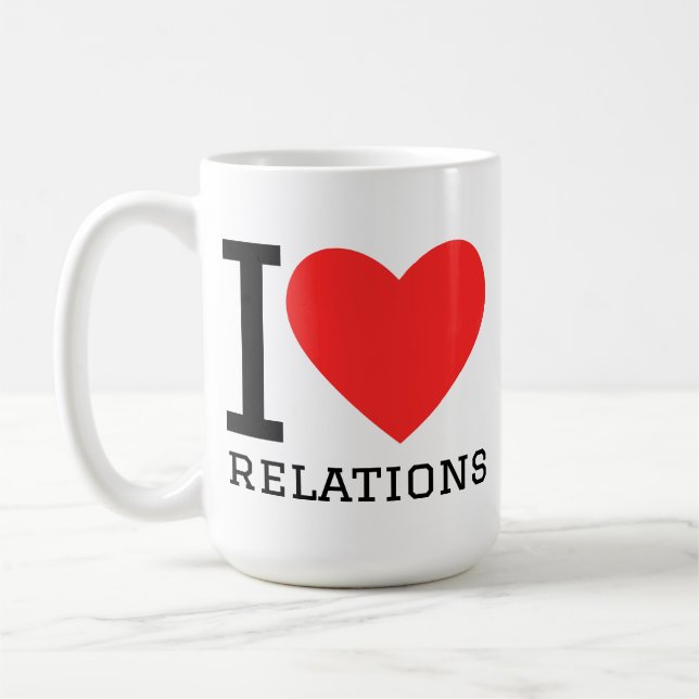 I love relations coffee mug (Left)