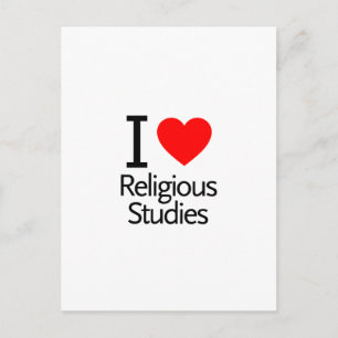 I Love Religious Studies Postcard