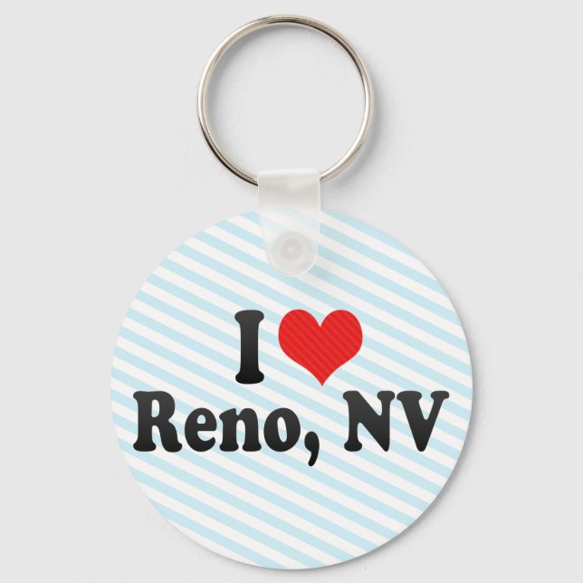 I Love Reno, NV Keychain (Front)