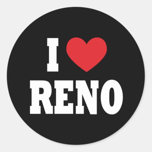 I Love Reno Sticker