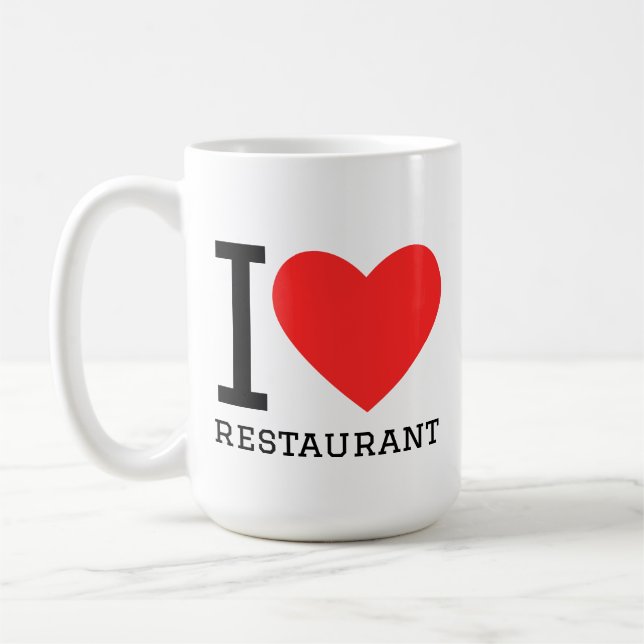 I love restaurant coffee mug (Left)