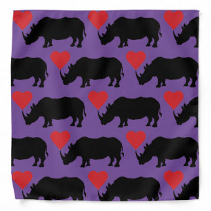 I love Rhinos Bandana