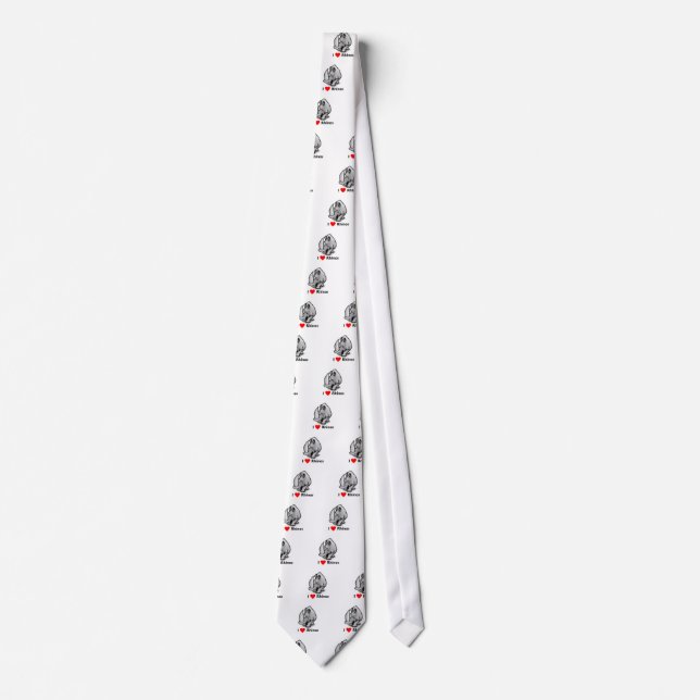 I love Rhinos Neck Tie (Front)