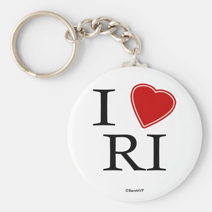 I Love Rhode Island Key Chain