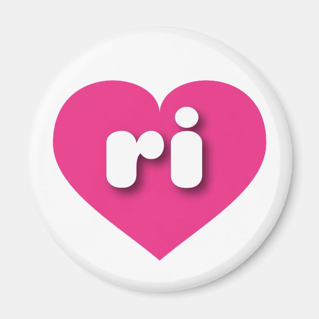 I love Rhode Island - ri hot pink heart Magnet (Front)