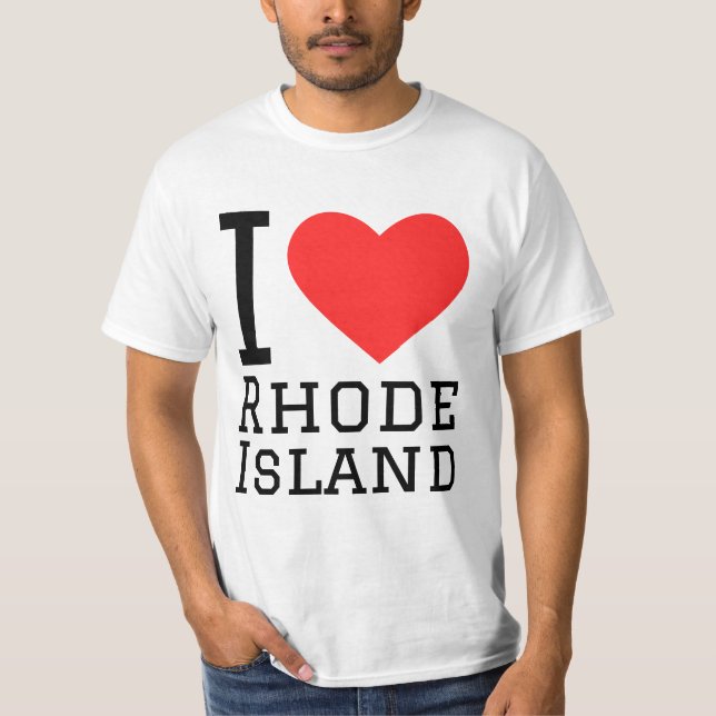 I love Rhode Island  T-Shirt (Front)