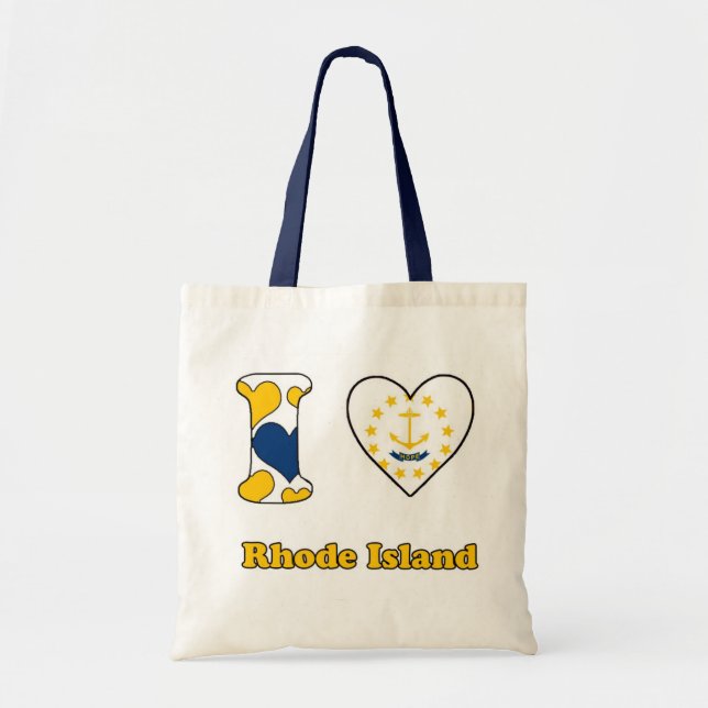 I love Rhode Island Tote Bag (Front)