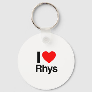 i love rhys keychain