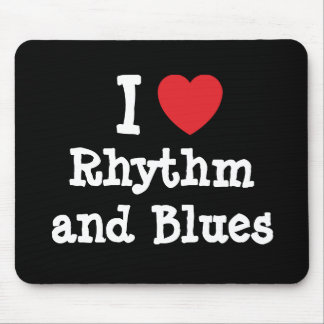 I love Rhythm and Blues heart custom personalized Mouse Pad