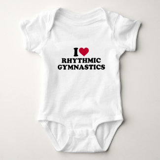 I love rhythmic gymnastics baby bodysuit