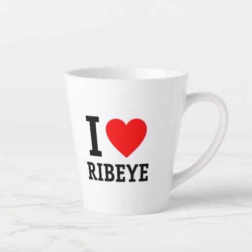 I Love Ribeye Latte Mug