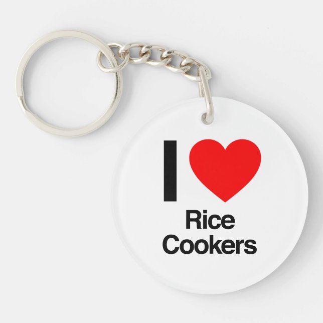 i love rice cookers keychain (Front)