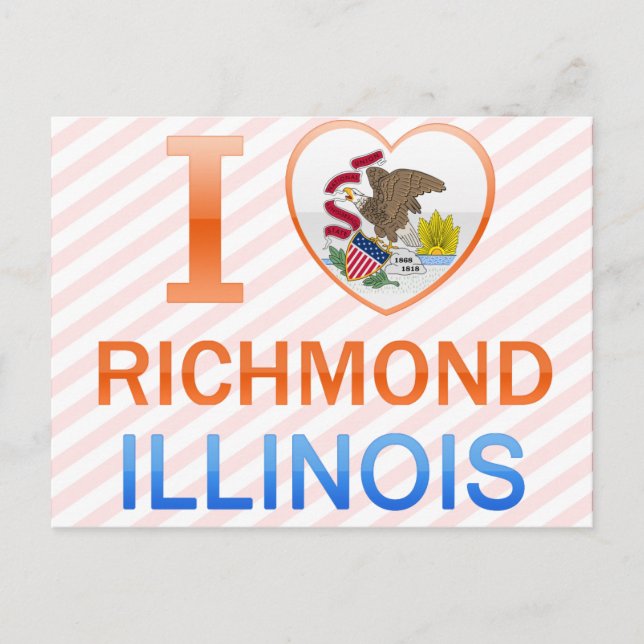 I Love Richmond, IL Postcard (Front)