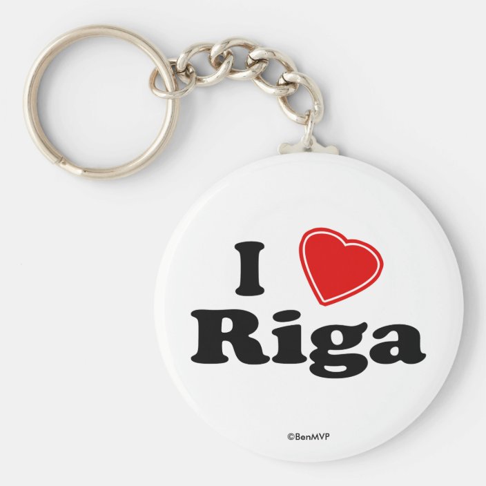 I Love Riga Key Chain