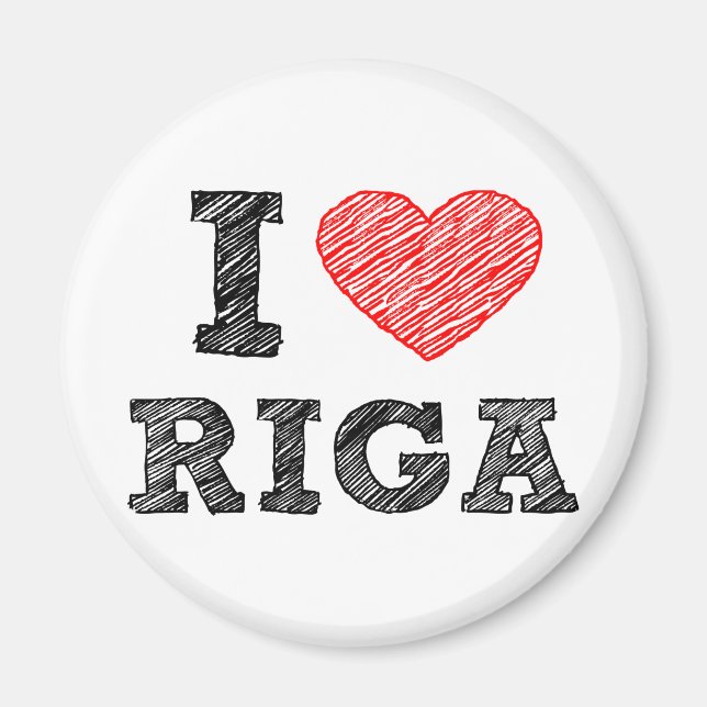 I Love Riga Magnet (Front)