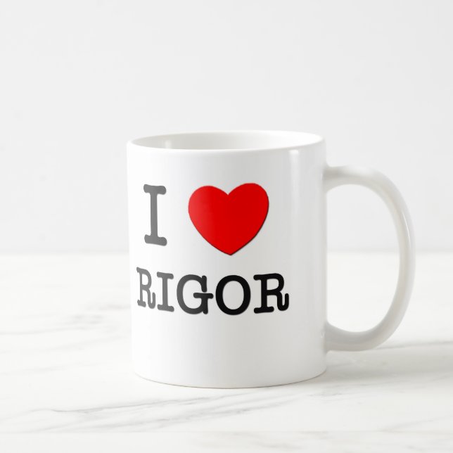 I Love Rigor Coffee Mug (Right)