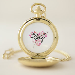 I love Riley Pocket Watch