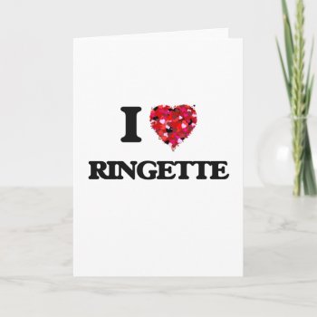 I Love Ringette Card by shirtsports at Zazzle
