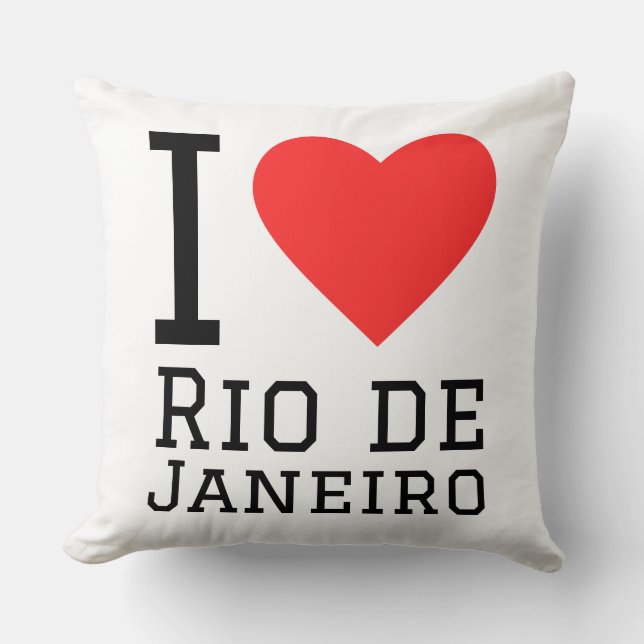 I love Rio de Janeiro  Throw Pillow (Front)