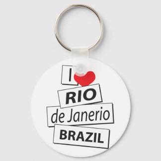 I Love Rio de Janerio Brazil Keychain