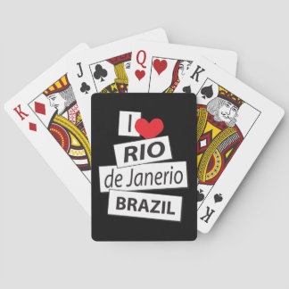 I Love Rio de Janerio Brazil Poker Cards