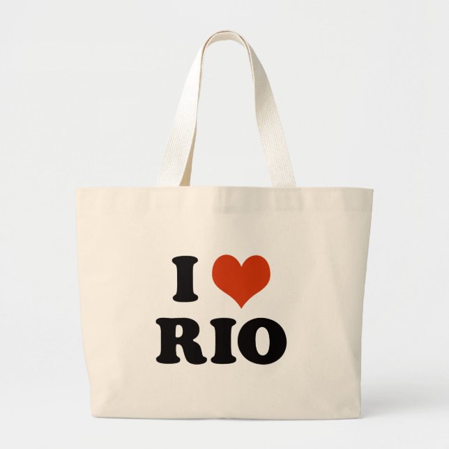 I love Rio Large Tote Bag (Front)